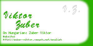 viktor zuber business card